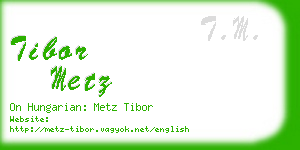 tibor metz business card